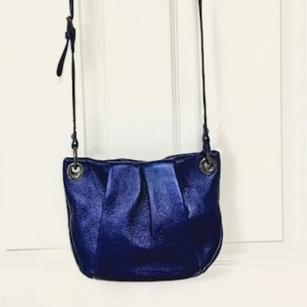 Vince Camuto Sapphire Blue 100% Leather Crossbody Bag